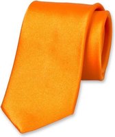 E.L. Cravatte Stropdas - Oranje - 100% Satijnzijde