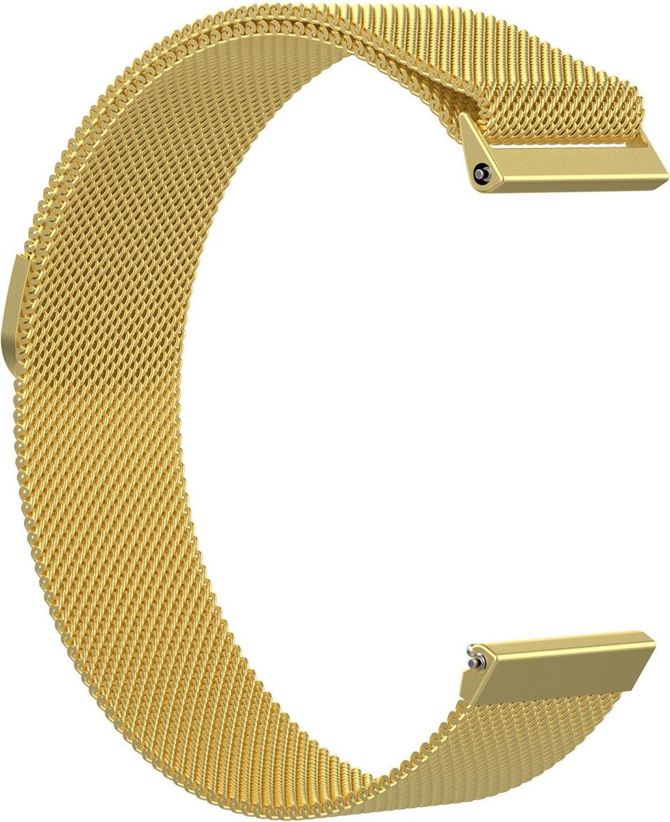 KELERINO. Milanees bandje geschikt voor Fitbit Versa (Lite) - Goud
