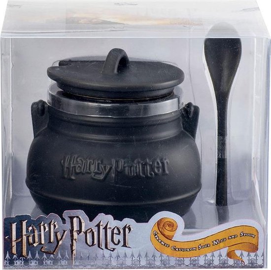 Harry Potter - Tasse à soupe chaudron en céramique avec cuillère