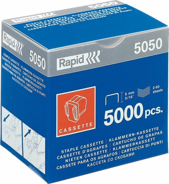 Rapid R5050 Rapid R5050 Nietcassette - 5000 stuks | bol