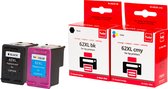 Pixeljet HP 62 XL (C2P05A) Inktcartridge - Zwart & Kleur