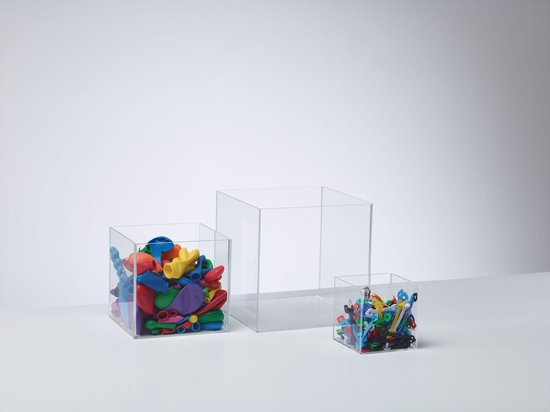 Plexi kubus van 20cm x 20cm x 20cm buitenafmeting