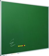 Krijtbord Softline profiel 8mm, emailstaal groen 100x150 cm
