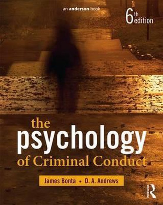 Psychology Of Criminal Conduct - cover