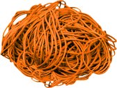 1 kg - Elastiek - oranje - diameter 50mm - breedte 1,5mm - in zak - ca 2500 stuks