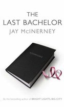 Boekcover 'The Last Bachelor' van Jay McInerney met een zwarte adresboek met een roze lint.