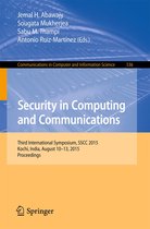 Communications in Computer and Information Science 536 - Security in Computing and Communications