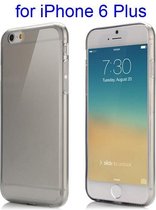 iPhone 6(S) Plus (5.5 inch) TPU Cover hoesje case zwart / transparant