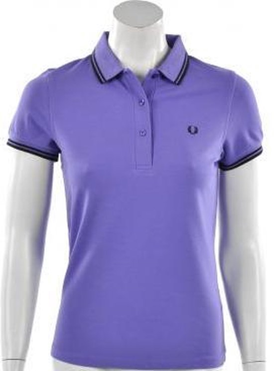 Fred Perry Womens Twin Tipped Shirt - Sportpolo - Dames - Maat S - Paars |  bol.com