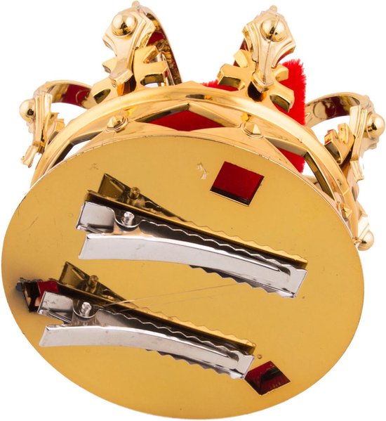 Épingle à Cheveux Mini couronne pour costume roi reine Carnaval 