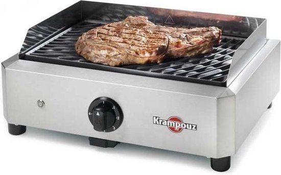 Krampouz GECIM1 Grill Tafelblad Electrisch 1700W Roestvrijstaal barbecue van Krampouz — afbeelding 3