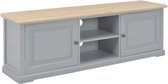 vidaXL Tv-meubel 120x30x40 cm hout grijs