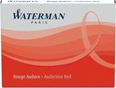 Waterman korte Inktpatronen Rood 1x6 stuks