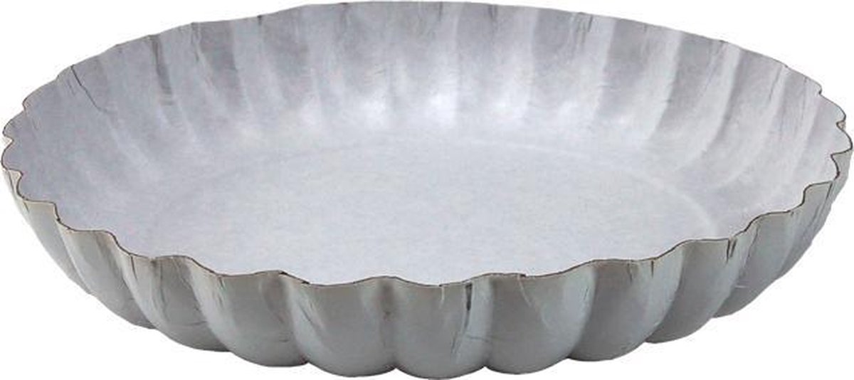 Schaal - fruitschaal - karton + aluminium - rond - ∅250mm - wit - 100 stuks