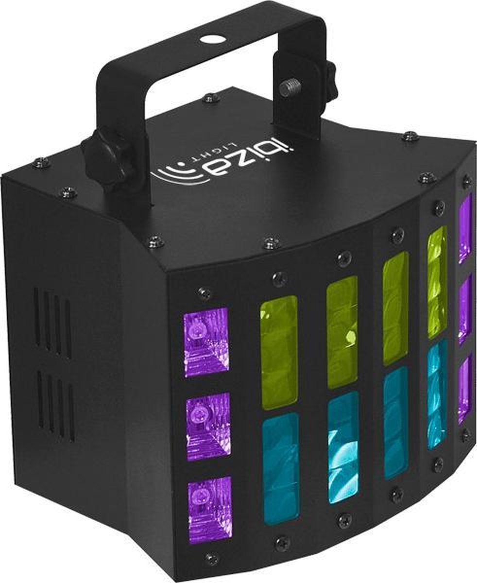 Projecteur Ibiza Light COMBI-FX3 Effet de lumière 4 en 1 wash-moon