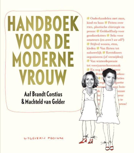 Cover van het boek 'Handboek voor de moderne vrouw' van M. van Gelder en Aaf Brandt Corstius