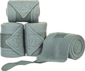 Polarfleece bandages in tas middelblauw 300 cm