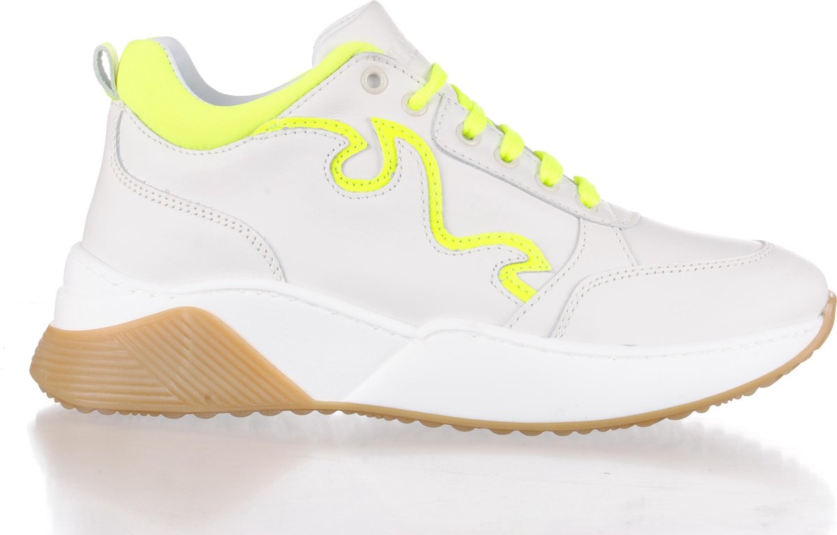 FIAMME sneaker Dames wit fluo geel | bol.com
