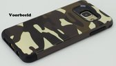 Xssive Back Cover voor Samsung Galaxy J1 2016 J120 - Back Cover - Anti Shock - Camouflage Bruin - Legerprint Bruin