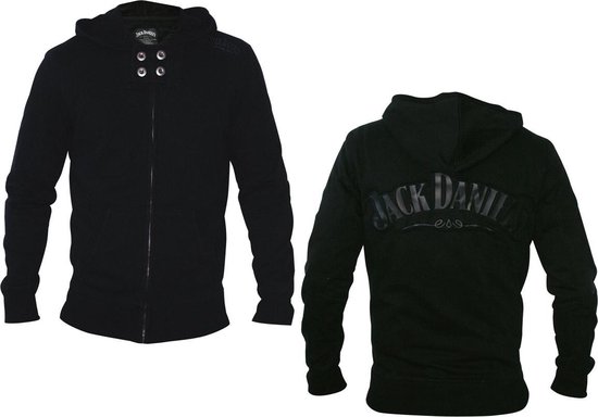 Jack Daniels Vest met Capuchon Zwart met Jack Daniels Logo Maat L | bol
