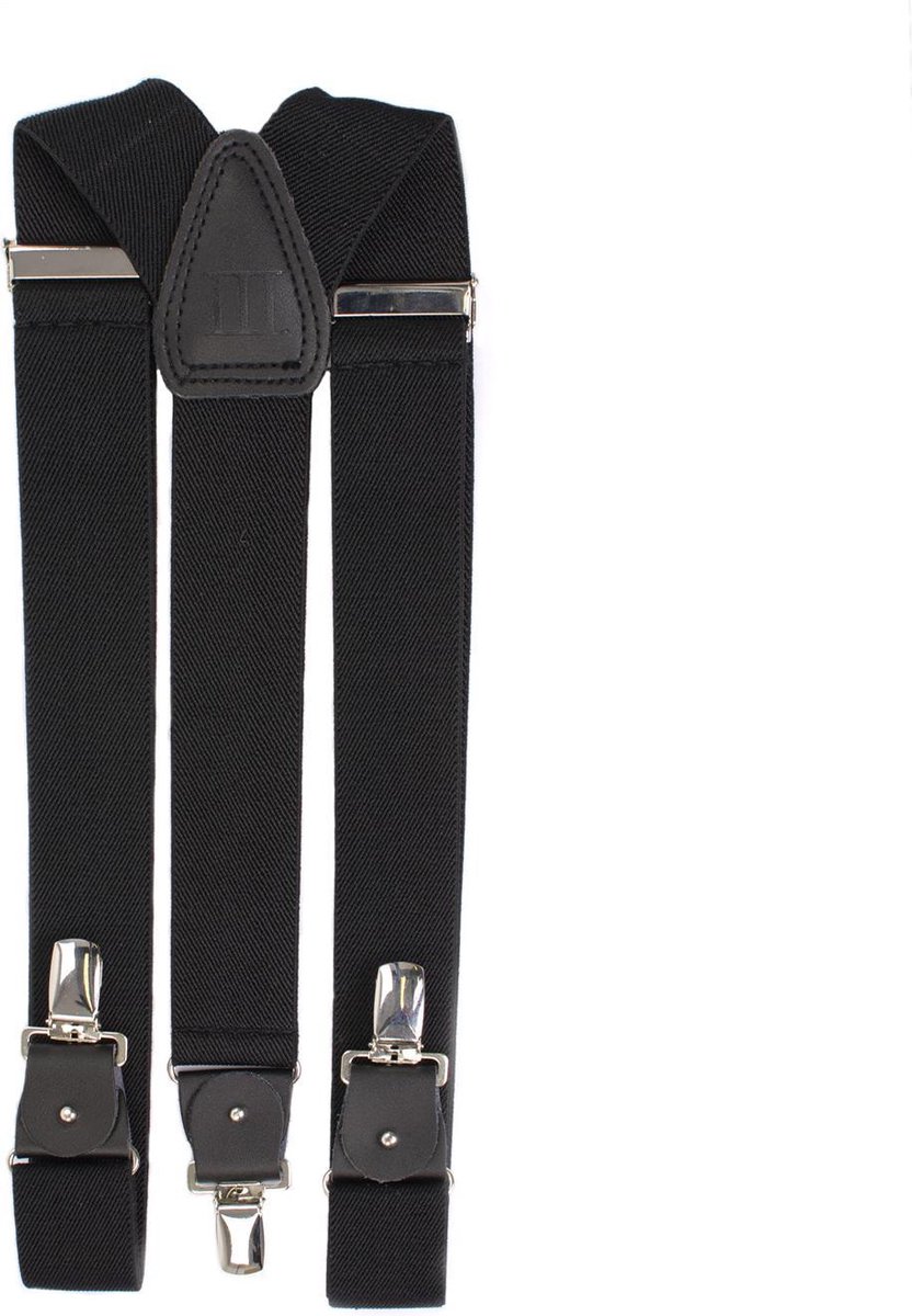 Zwarte bretellen - Bretels heren - Verstelbaar - FashionFlair
