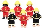 BIGJIGS poppenhuispoppen Brandweermannen