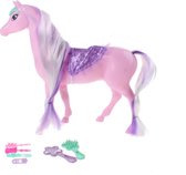 Eddy Toys Paard 25 Cm Roze 7-delig