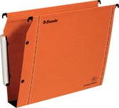 Esselte Orgarex Laterale Hangmap - 50 mm bodem - A4 - 25 stuks - Oranje - Voor Thuiswerken - Ideaal Voor Thuiskantoor