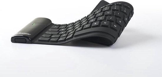 Vouwbaar siliconen toetsenbord - QWERTY - zwart | bol.com