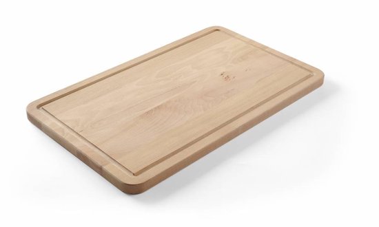 Essenhout Geolied HENDI Stokbroodsnijplank - Essenhout - Sapgeul & Geribd - 530x325mm ...