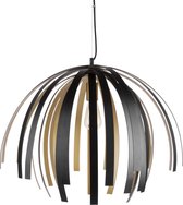 Leitmotiv Willow Large Lamp - Hanglamp - Aluminium - Ø75 x 52,5 cm - Zwart/goudkleurig