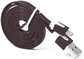 Micro USB Kabel Datacable 1 meter Universeel Black Zwart