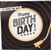 Depesche - Glamour wenskaart met de tekst "Je bent de hit! Happy Birthday to you" - mot. 033
