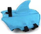 Honden zwemvest "Haai" - Zwemvest voor honden - Blauw - Maat XL