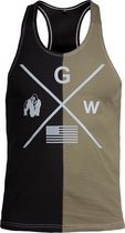 Gorilla Wear Sterling Tank Top - Zwart/Legergroen - XL