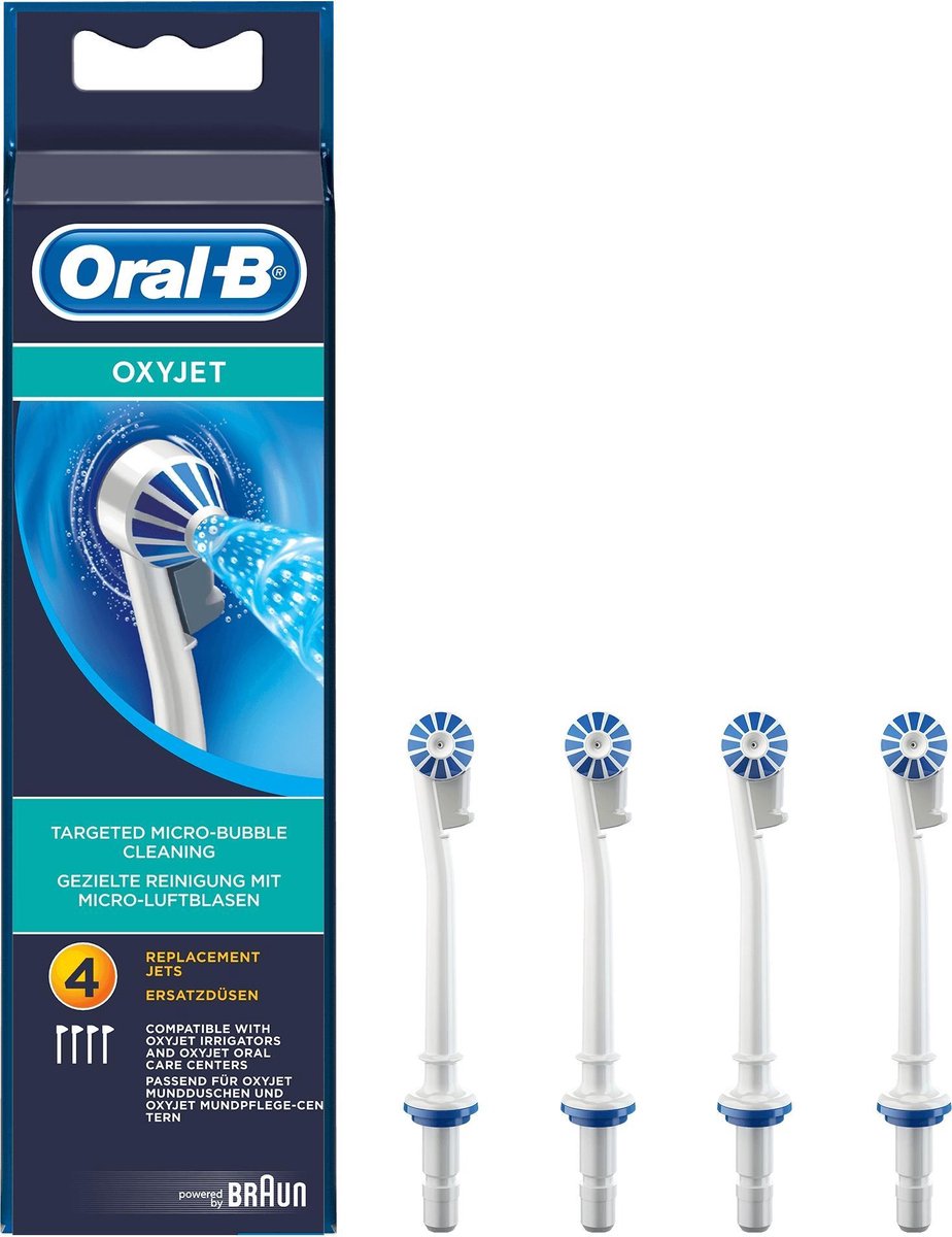 Oral-B OxyJet Opzetborstels - 4 Stuks