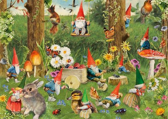 bol.com | Rien Poortvliet Kabouters aan de Bosrand Jumbo Premium