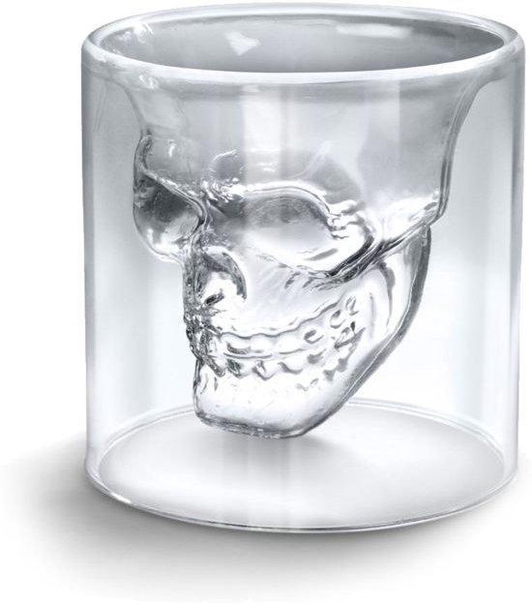 Scully lijden Zwijgend MikaMax Skull Glass - Doodshoofd - Whiskeyglas - Schedel Glas -  Handgeblazen Shot Glas... | bol.com