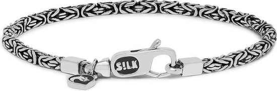 SILK Jewellery - Zilveren Armband - Connect - 151.17 - Maat 17,0