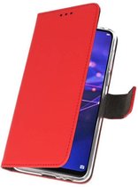 Booktype Telefoonhoesjes - Bookcase Hoesje - Wallet Case -  Geschikt voor Huawei Mate 20 Lite - Rood
