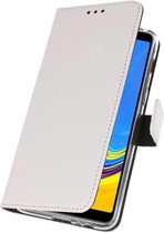 Booktype Telefoonhoesjes - Bookcase Hoesje - Wallet Case -  Geschikt voor Galaxy A7 (2018) - Wit