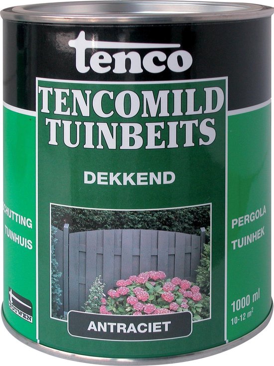 Touwen Tenco Tencomild Tuinbeits Dekkend Antraciet 1 l DK ANT 1000 | bol.com