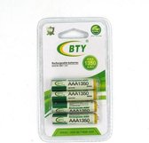AAA 1350mAh Oplaadbare Batterijen - 4 stuks inktmedia® huismerk
