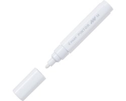 Pilot Pintor Witte Verfstift - Medium marker met 1,4mm schrijfbreedte - Inkt op waterbasis - Dekt op elk oppervlak, zelfs de donkerste - Teken, kleur, versier, markeer, schrijf, kalligrafeer…