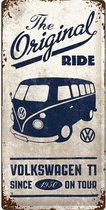 Tekstbord:  VW Bulli The Original Ride