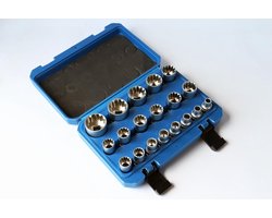 Doppenset "Gear Lock" 1/2" 8-32 mm 19-delig