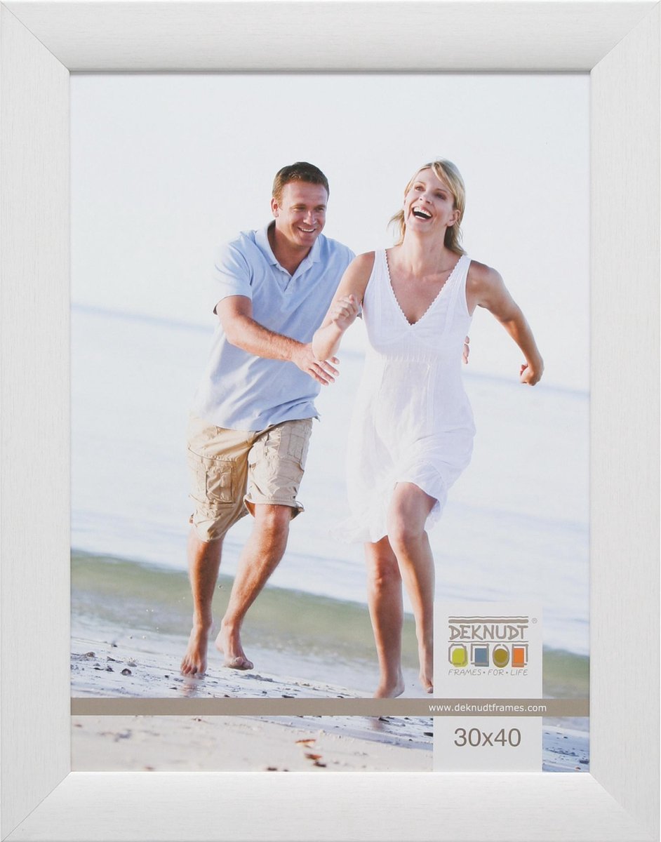 Deknudt Frames fotokader wit, schilderlook fotomaat 70x10 cm