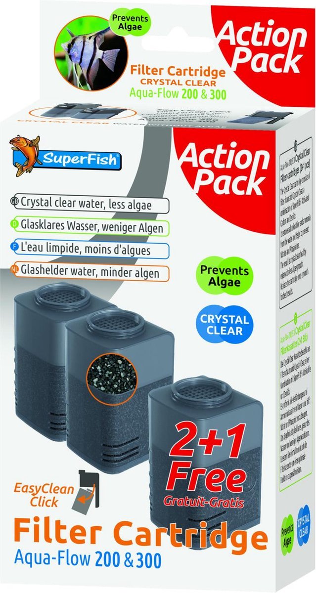 Superfish Aqua-Flow 200 en 300 - Aquariumfilter - 3 stuks | bol.com