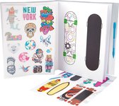 7skills decks skateboard disign kleur + sticker boek