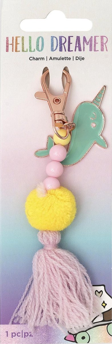 American Crafts - Hello Dreamer Embellishment - Charm - Narwhal